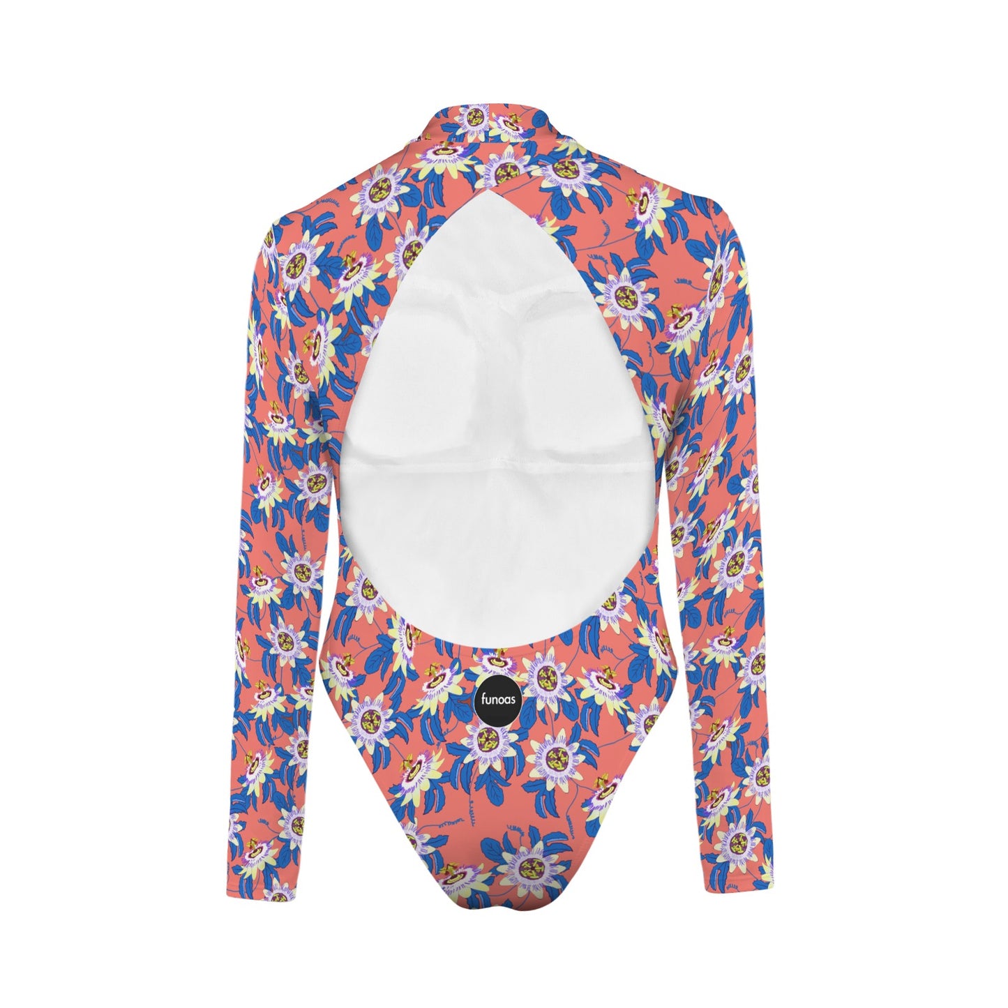 PASSIONMAA Backless Long Sleeve One-Piece Swimsuit (Model S60)