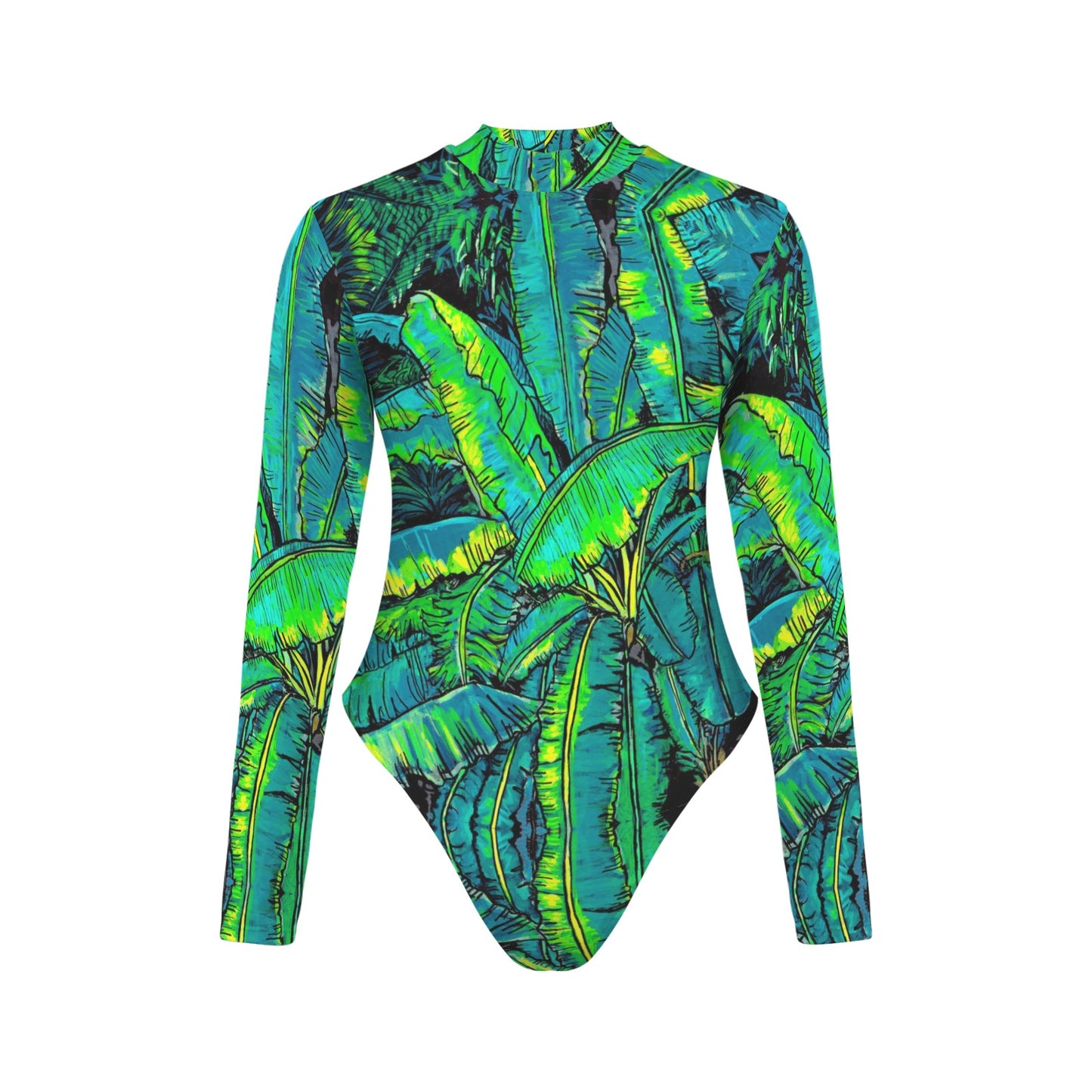 ZARA Backless Long Sleeve One-Piece Swimsuit (Model S60)