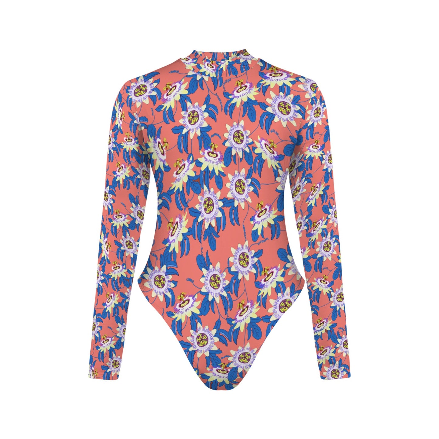 PASSIONMAA Backless Long Sleeve One-Piece Swimsuit (Model S60)